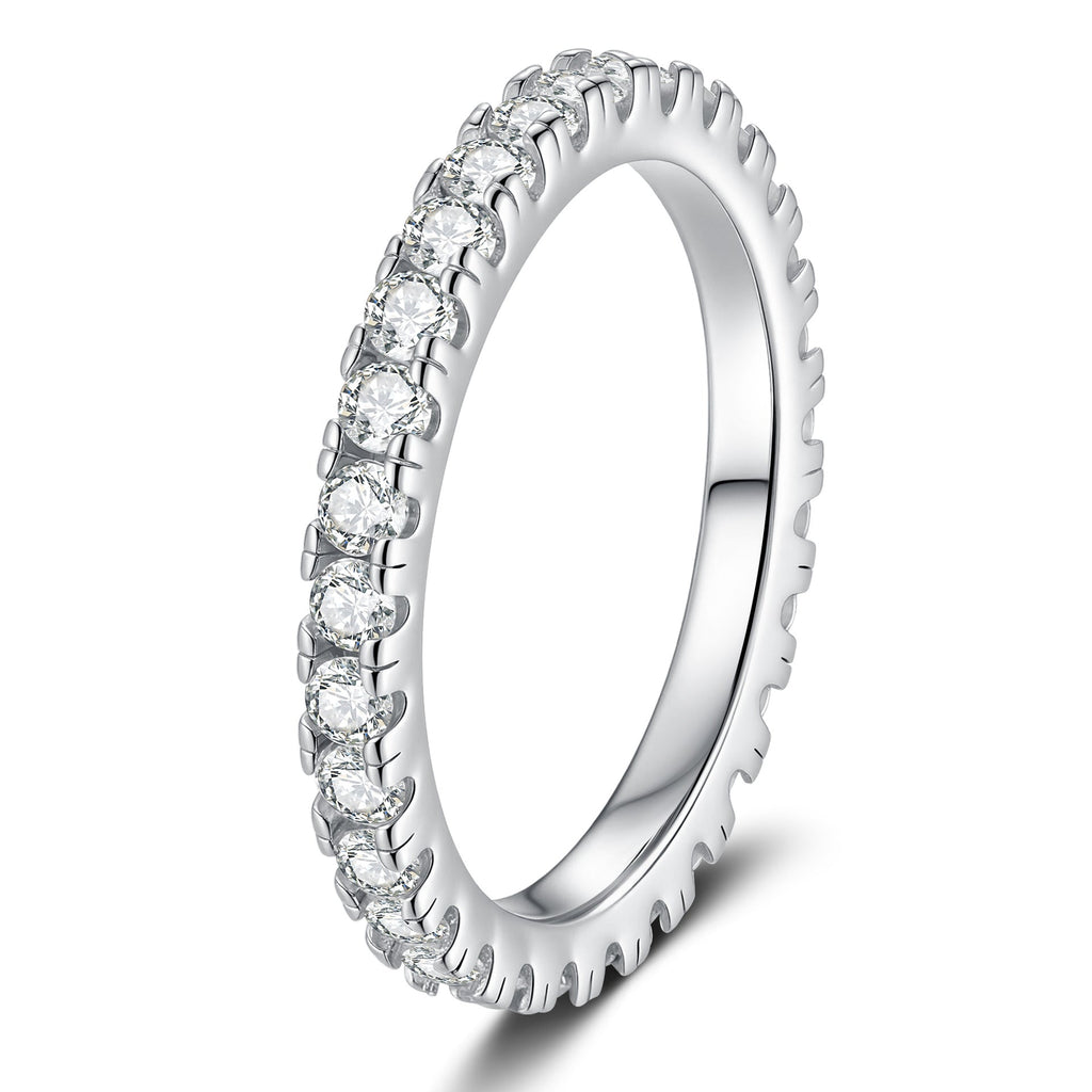 [Legend]DAINTY 0.87CT FULL ETERNITY MOISSANITE RING