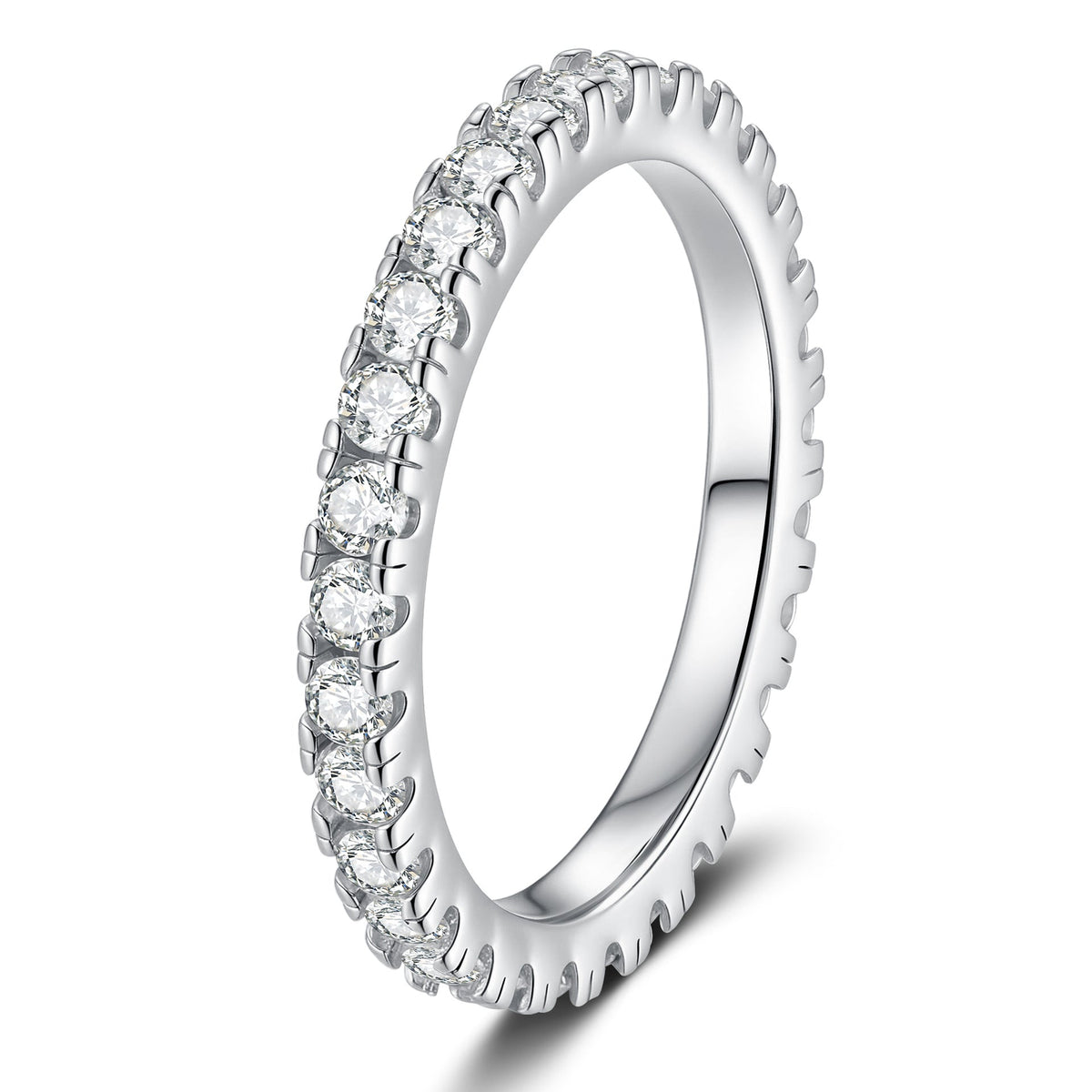 [Legend]DAINTY 0.87CT FULL ETERNITY MOISSANITE RING