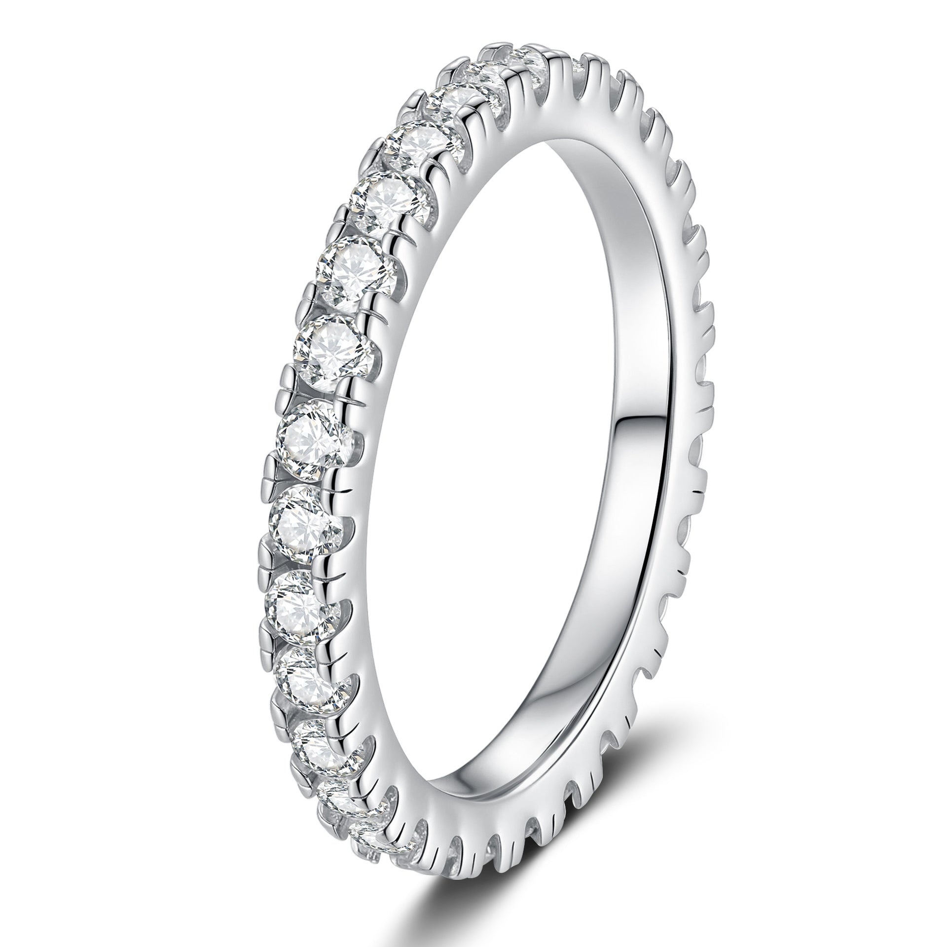 [Legend]DAINTY 0.87CT FULL ETERNITY MOISSANITE RING