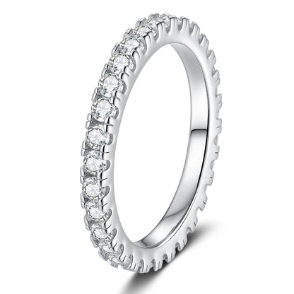 [Legend]DAINTY 0.87CT FULL ETERNITY MOISSANITE RING