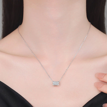 [Legend]FULL-PAVE "HOURGLASS" MOISSANITE NECKLACE