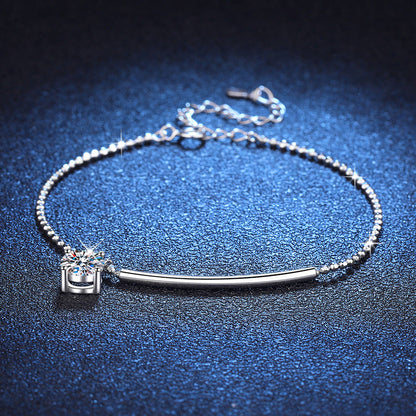 [Legend]ELEGANT HALF-MOON CURVE MOISSANITE BRACELET