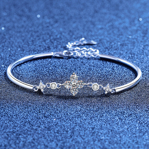 [Legend]CLOVER & TWIN-STAR MOISSANITE BRACELET