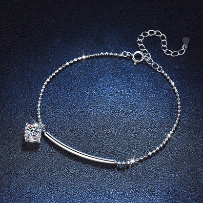 [Legend]ELEGANT HALF-MOON CURVE MOISSANITE BRACELET