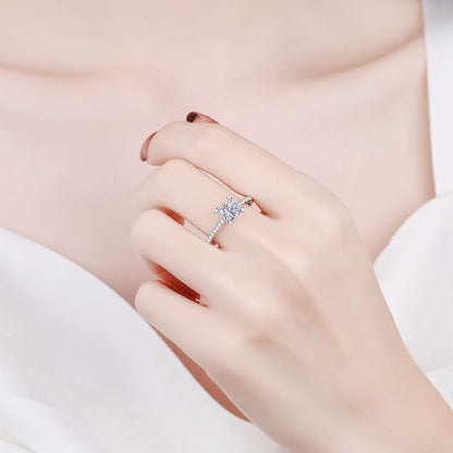 [Legend]ELEGANT PRINCESS CUT MOISSANITE ENGAGEMENT RING