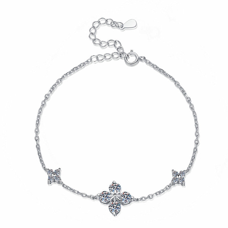 [Legend]CLOVER LUCKY CHARM MOISSANITE BRACELET