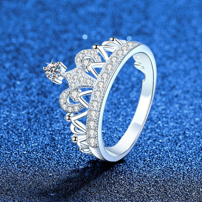 [Legend]DREAMY CROWN MOISSANITE RING - 1.2CT ELEGANT PRINCESS STYLE