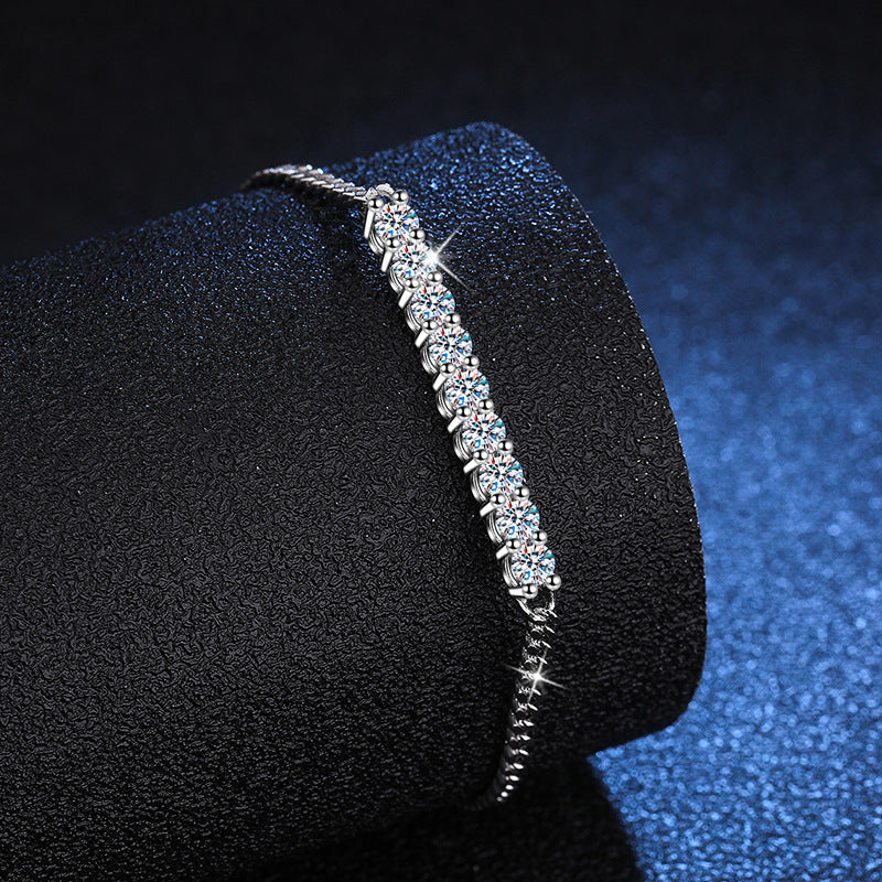 [Legend]SMILING CURVE MOISSANITE BRACELET