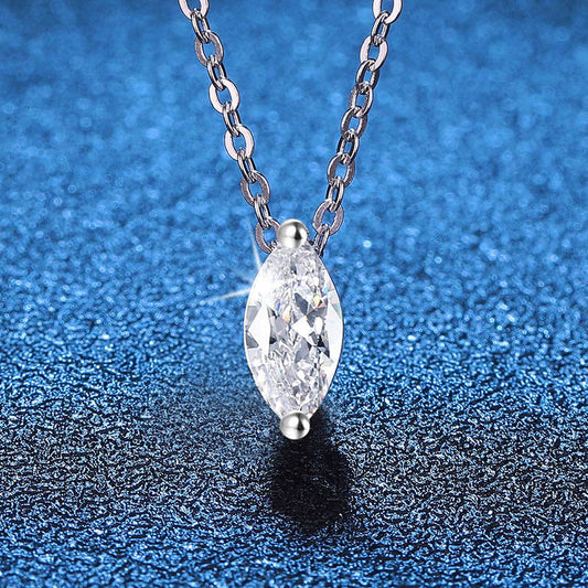 [Legend]SOPHISTICATED MARQUISE-CUT MOISSANITE PENDANT NECKLACE
