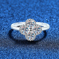 [Legend]ELEGANT FOUR-LEAF CLOVER MOISSANITE RING