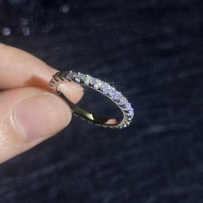 [Legend]DAINTY 0.87CT FULL ETERNITY MOISSANITE RING