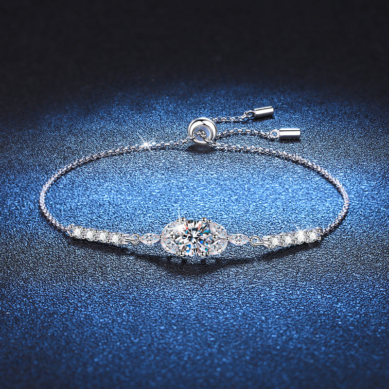 [Legend]BLOOMING STAR-FLOWER MOISSANITE BRACELET