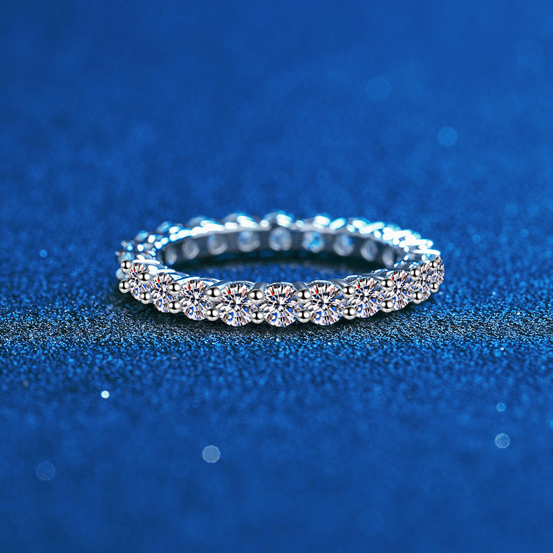 [Legend]LUXURIOUS 2.2 CARAT FULL ETERNITY MOISSANITE RING