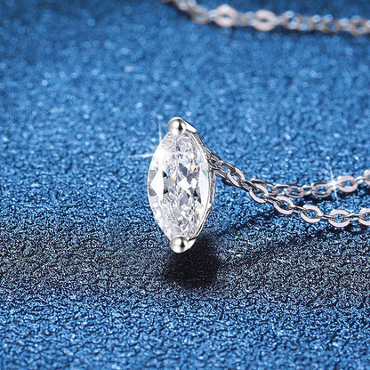 [Legend]SOPHISTICATED MARQUISE-CUT MOISSANITE PENDANT NECKLACE