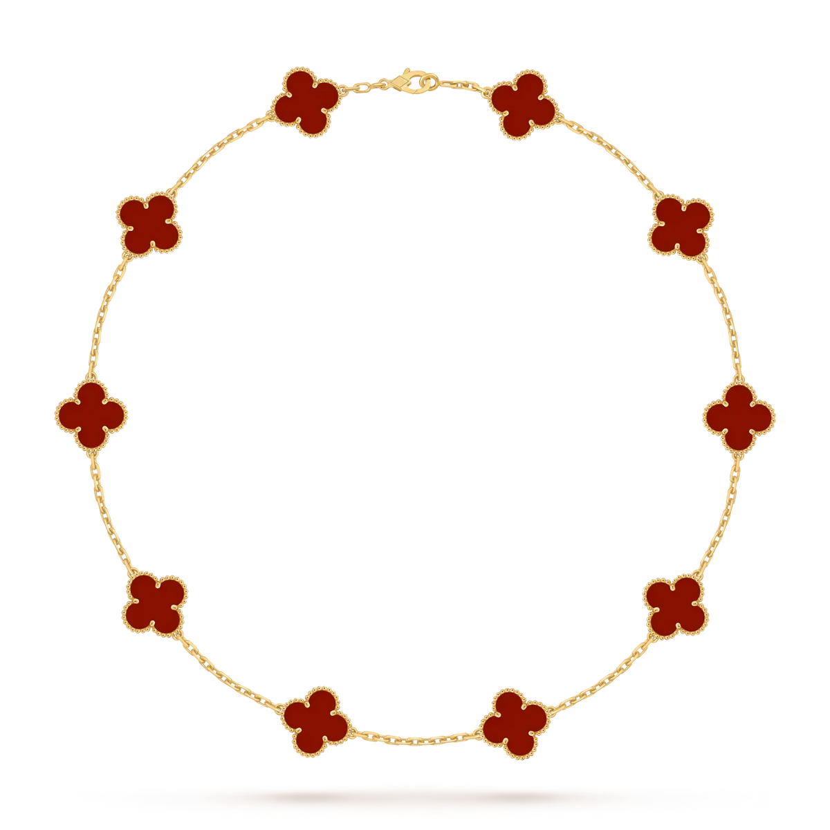[Legend]CLASSIC LUCKY 10-MOTIF CLOVER NECKLACE GOLD COLLECTION