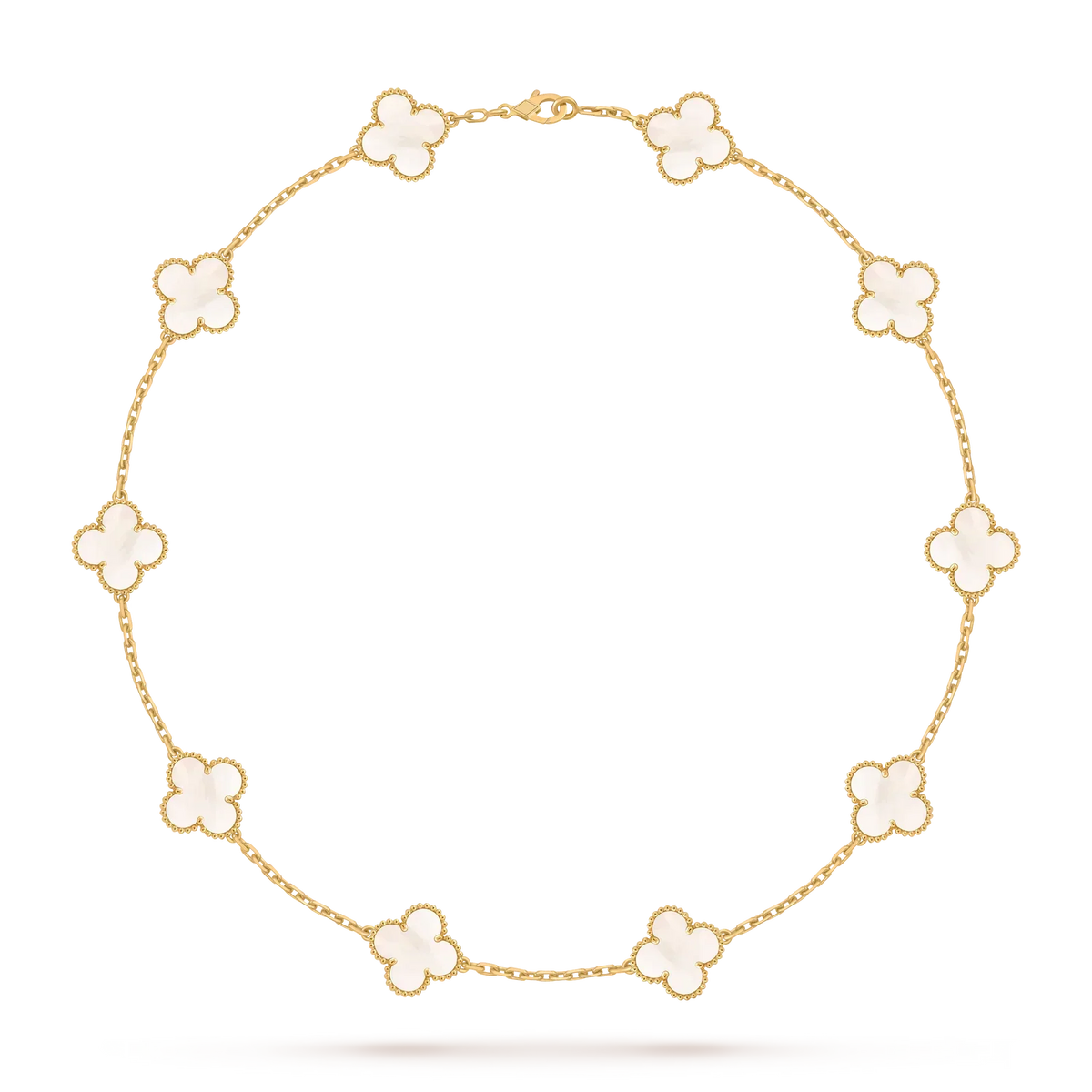 [Legend]CLASSIC LUCKY 10-MOTIF CLOVER NECKLACE GOLD COLLECTION