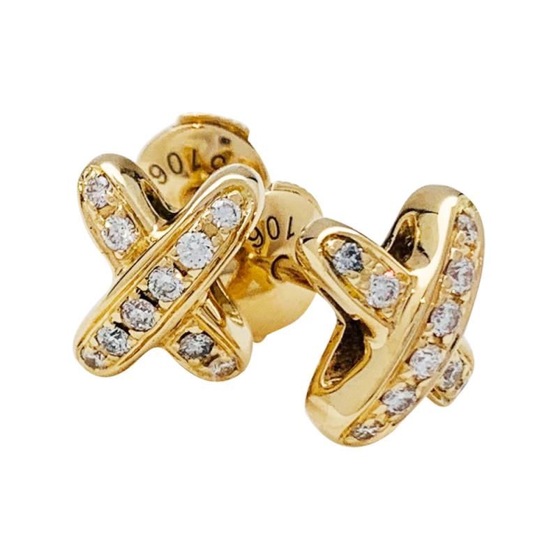 [Legend]JEUX DE GOLD DIAMOND EARRINGS
