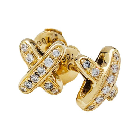 [Legend]JEUX DE GOLD DIAMOND EARRINGS