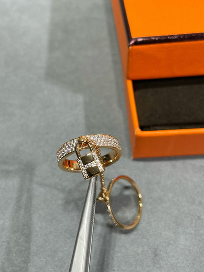 [Legend]HM KELLY CLOCHETTE DOUBLE RING IN  WITH DIAMONDS
