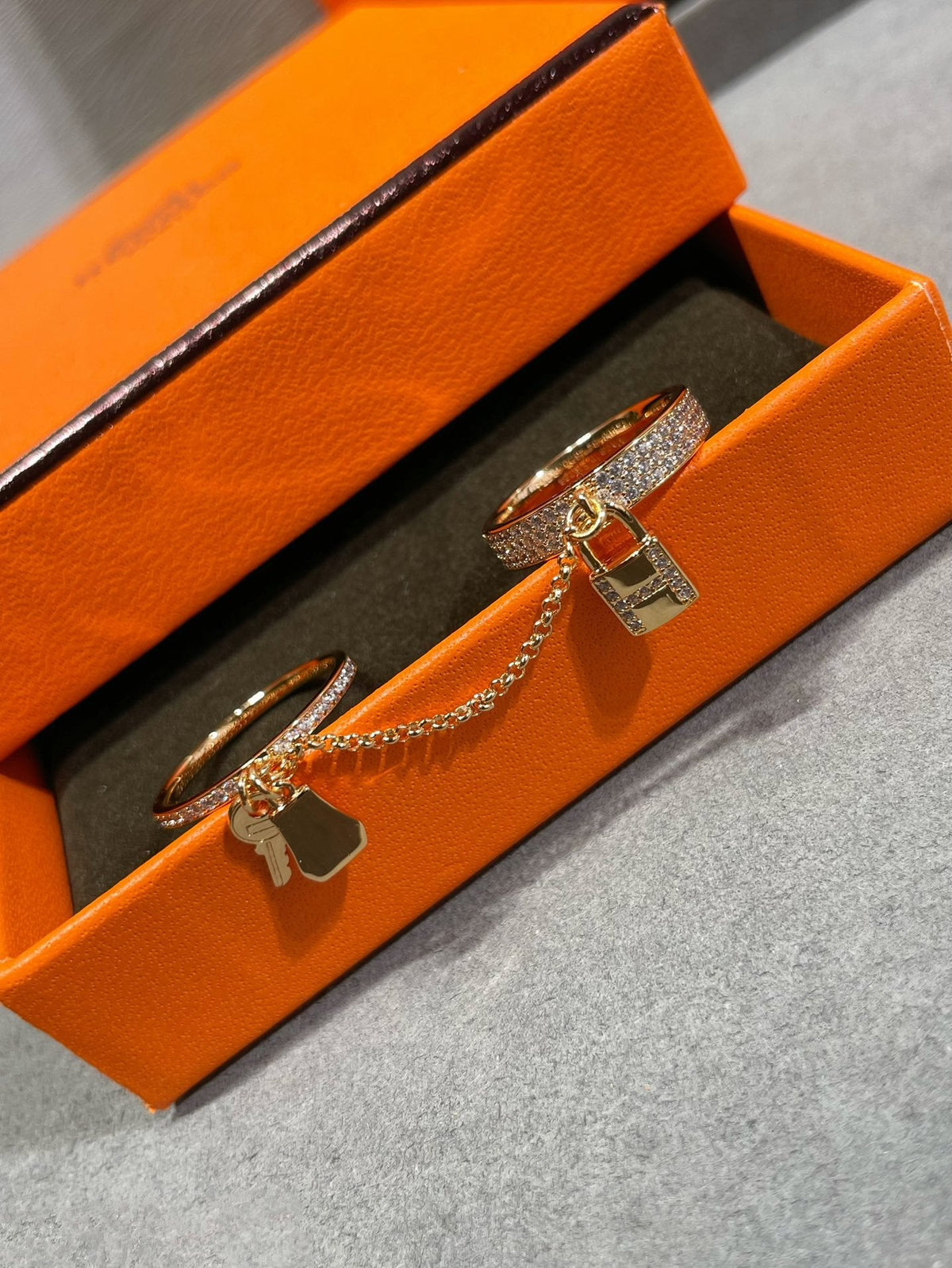 [Legend]HM KELLY CLOCHETTE DOUBLE RING IN  WITH DIAMONDS