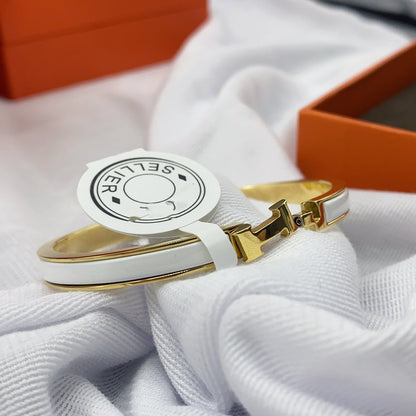 [Legend]CLASSIC HM CLIC WHITE 8MM ENAMEL BRACELET