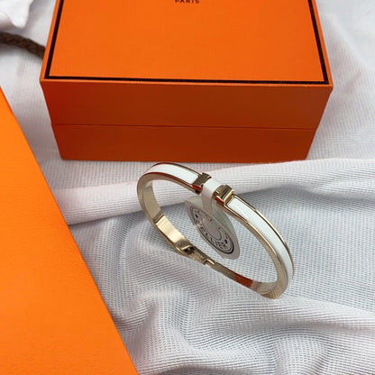 [Legend]CLASSIC HM CLIC WHITE 8MM ENAMEL BRACELET