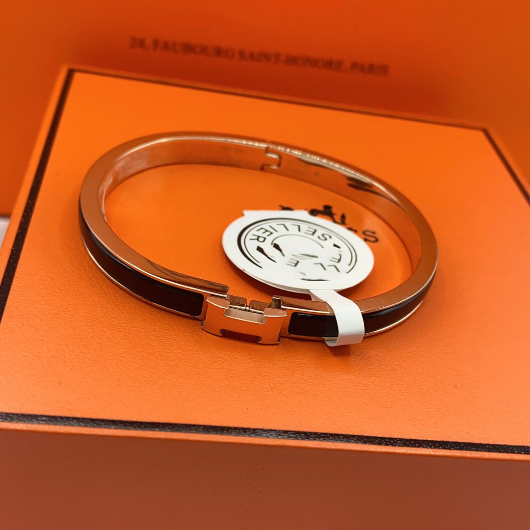 [Legend]CLASSIC HM CLIC BLACK 8MM ENAMEL BRACELET
