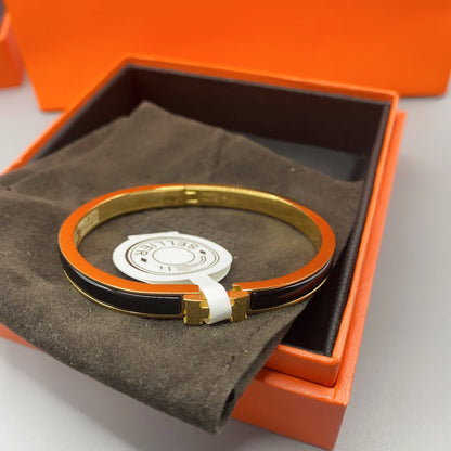 [Legend]CLASSIC HM CLIC BLACK 8MM ENAMEL BRACELET