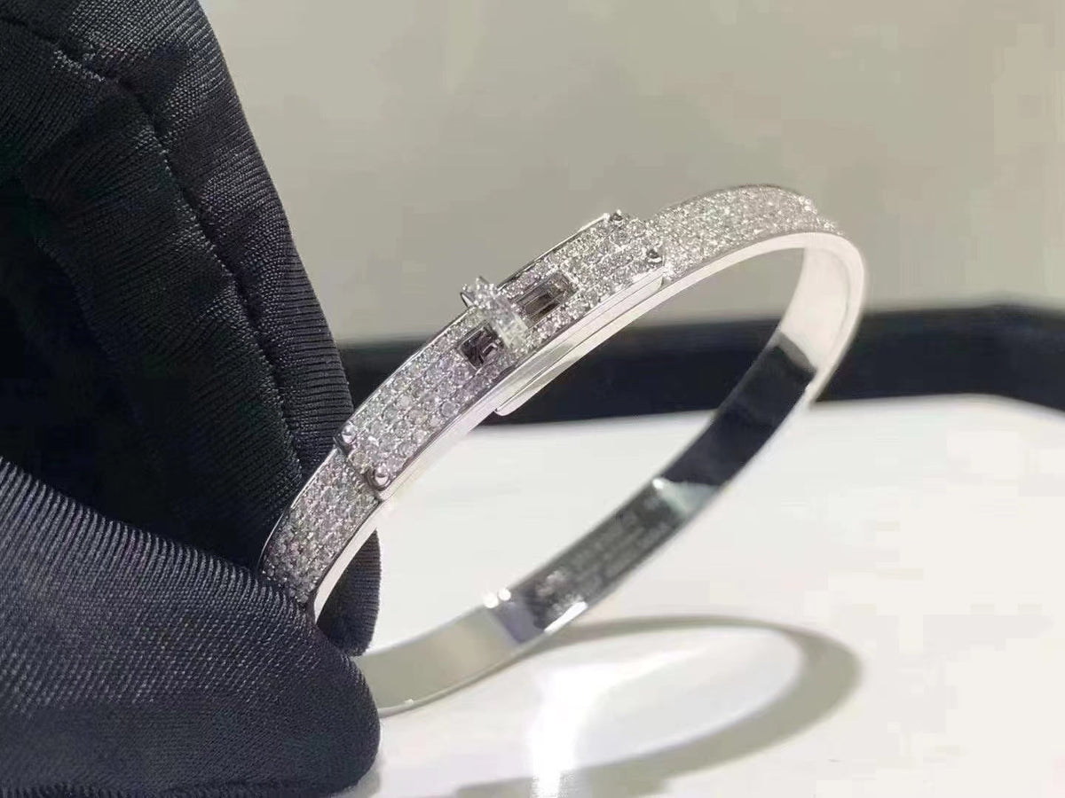 [Legend]HM KELLY BRACELET IN SILVER AND FULL PAVE DIAMOND