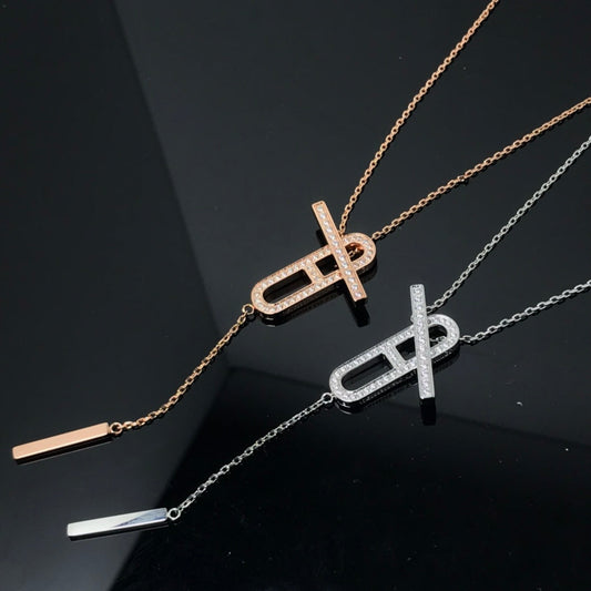 [Legend]HM NECKLACE PLATINUM ROSE GOLD DIAMOND