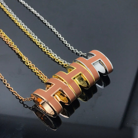 [Legend]H NECKLACE BROWN