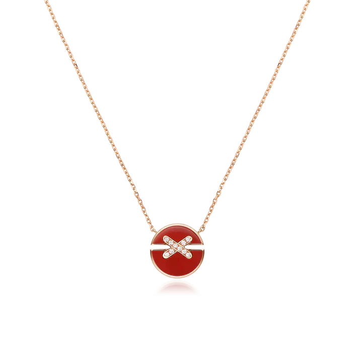 [Legend]JEUX DE ROSE GOLD DIAMOND NECKLACE