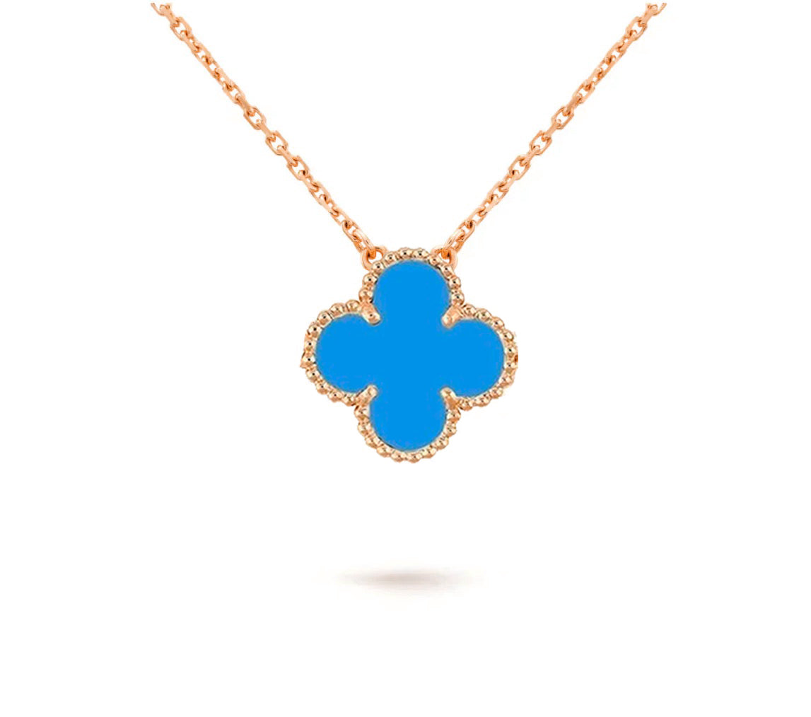 [Legend]15MM CLOVER FLOWER PENDANT NECKLACE COLLECTION