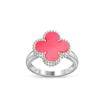 [Legend]LUCKY CLOVER VINTAGE WHITE GOLD RING COLLECTION