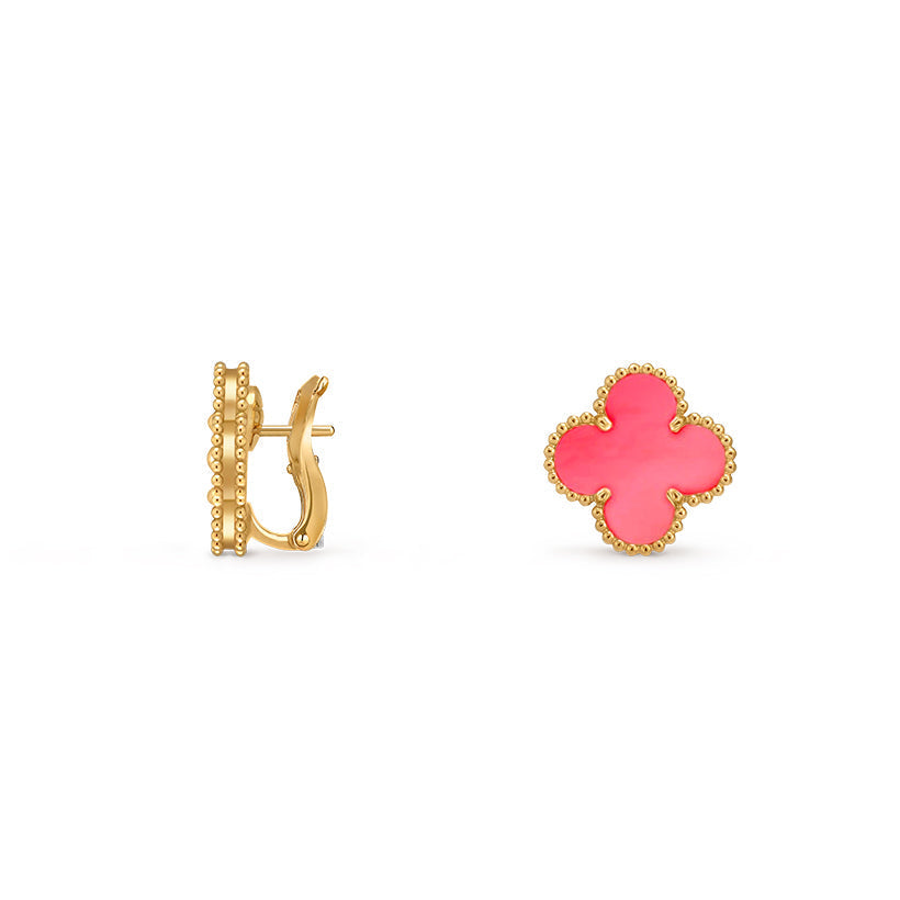 [Legend]15MM CLOVER FLOWER STUD EARRINGS GOLD COLLECTION