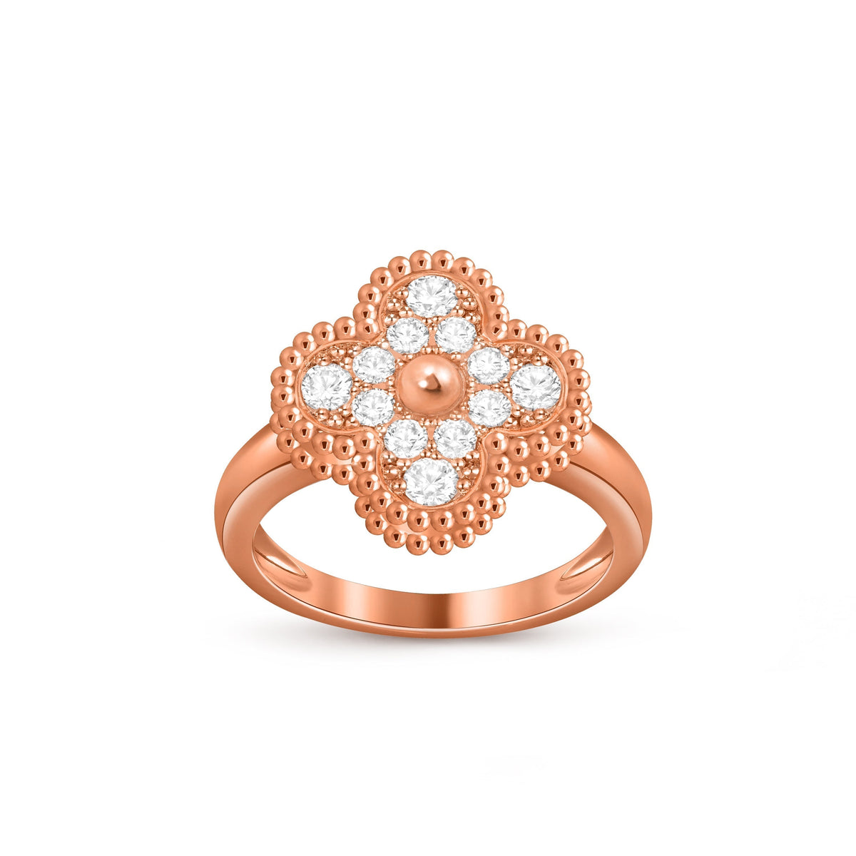 [Legend]LUCKY CLOVER VINTAGE ROSE GOLD RING COLLECTION