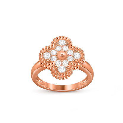 [Legend]LUCKY CLOVER VINTAGE ROSE GOLD RING COLLECTION