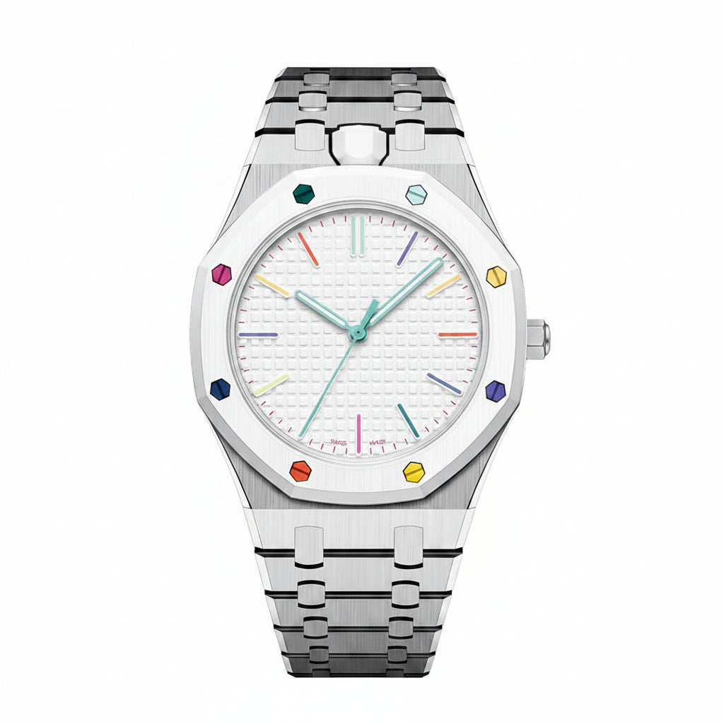 [Legend]OAK POP EXCLUSIVE SILVER STEEL STRAP