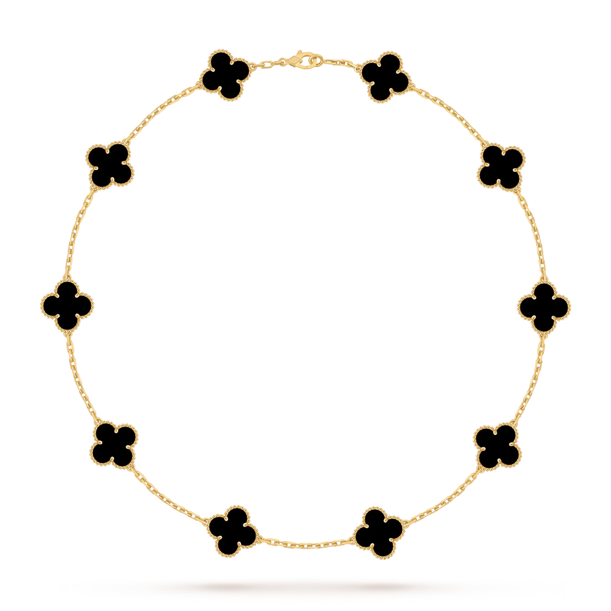 [Legend]CLASSIC LUCKY 10-MOTIF CLOVER NECKLACE GOLD COLLECTION
