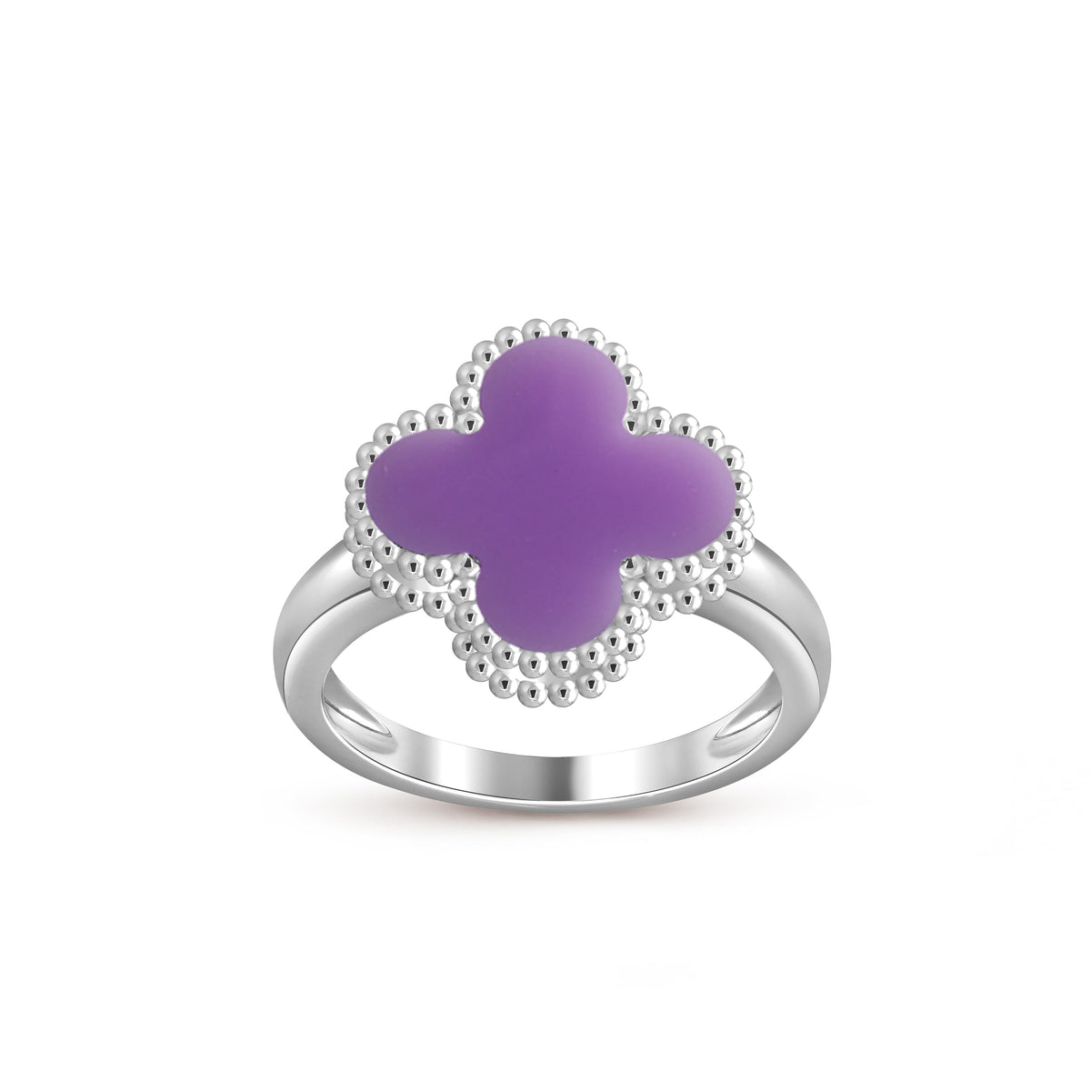 [Legend]LUCKY CLOVER VINTAGE WHITE GOLD RING COLLECTION