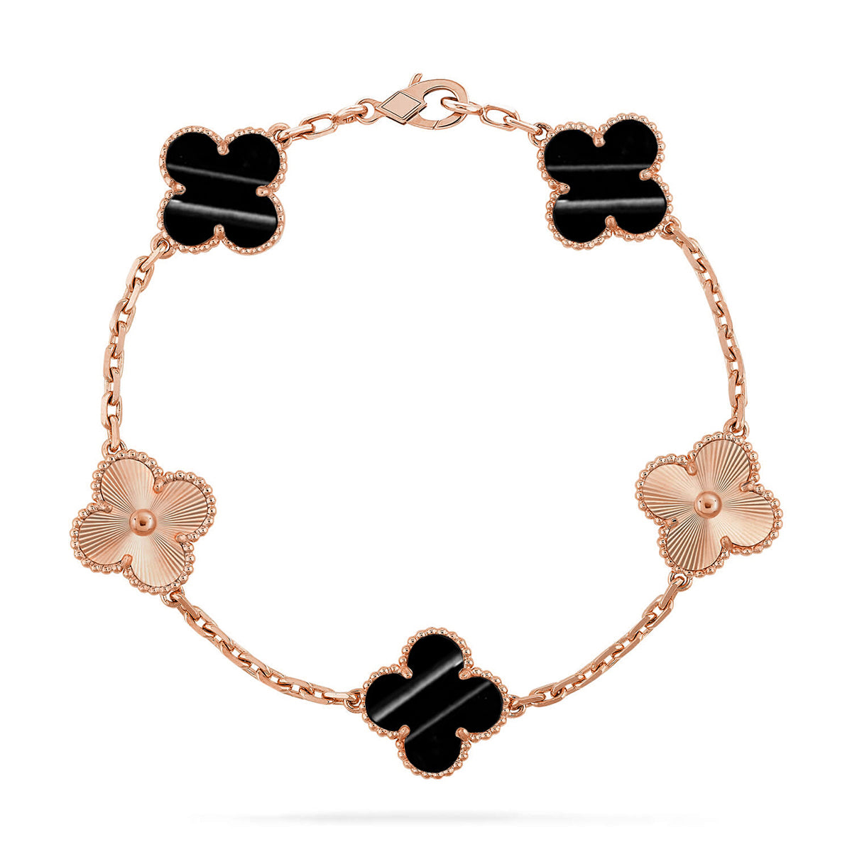 [Legend]LUCKY CLOVER 5-MOTIF BRACELET - PULSE STONE COLLECTION