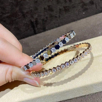 [Legend]BEE LOVE GOLD BRACELET FULL DIAMOND