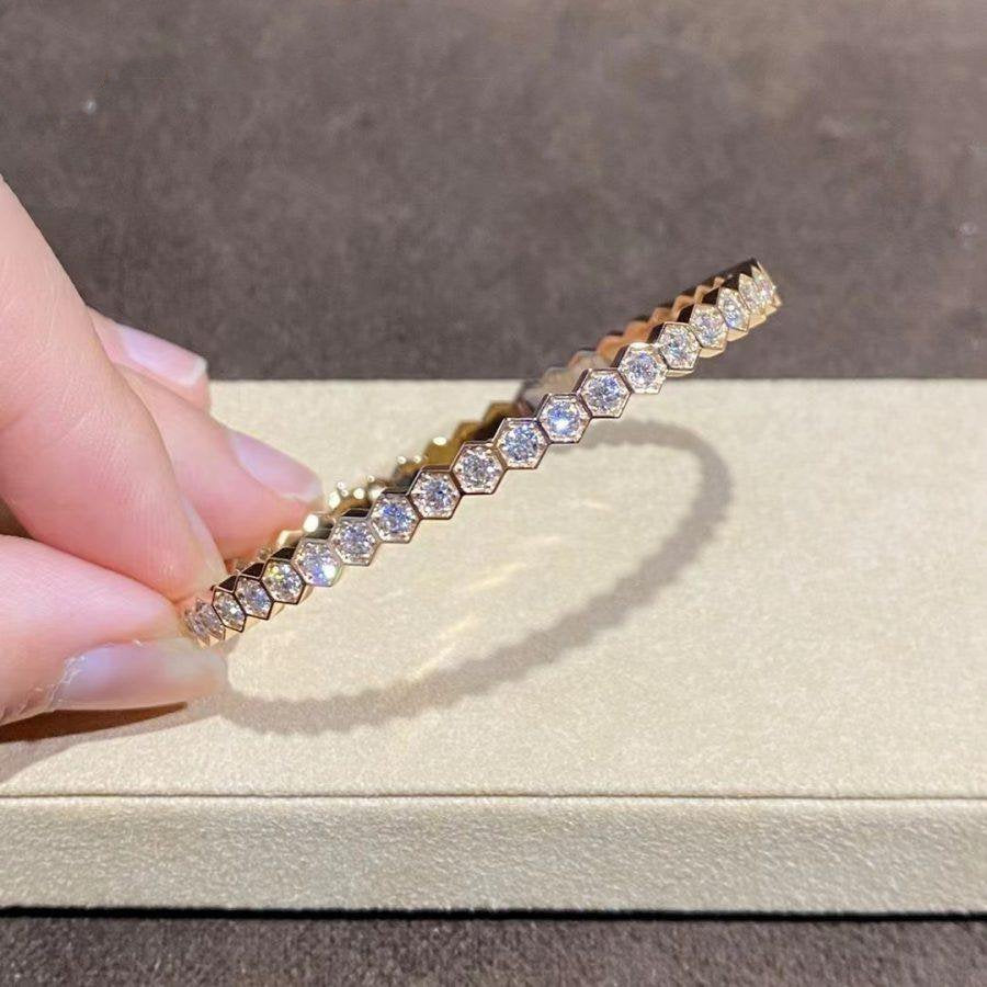 [Legend]BEE LOVE GOLD BRACELET FULL DIAMOND