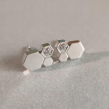 [Legend]BEE LOVE SILVER DIAMOND EARRINGS