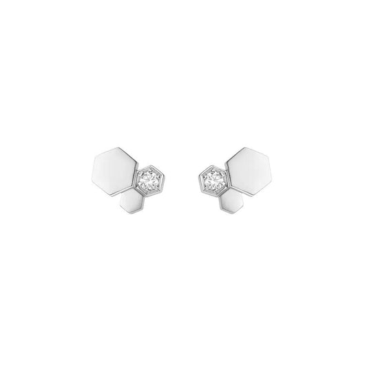 [Legend]BEE LOVE SILVER DIAMOND EARRINGS