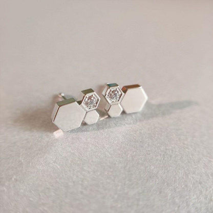 [Legend]BEE LOVE SILVER DIAMOND EARRINGS