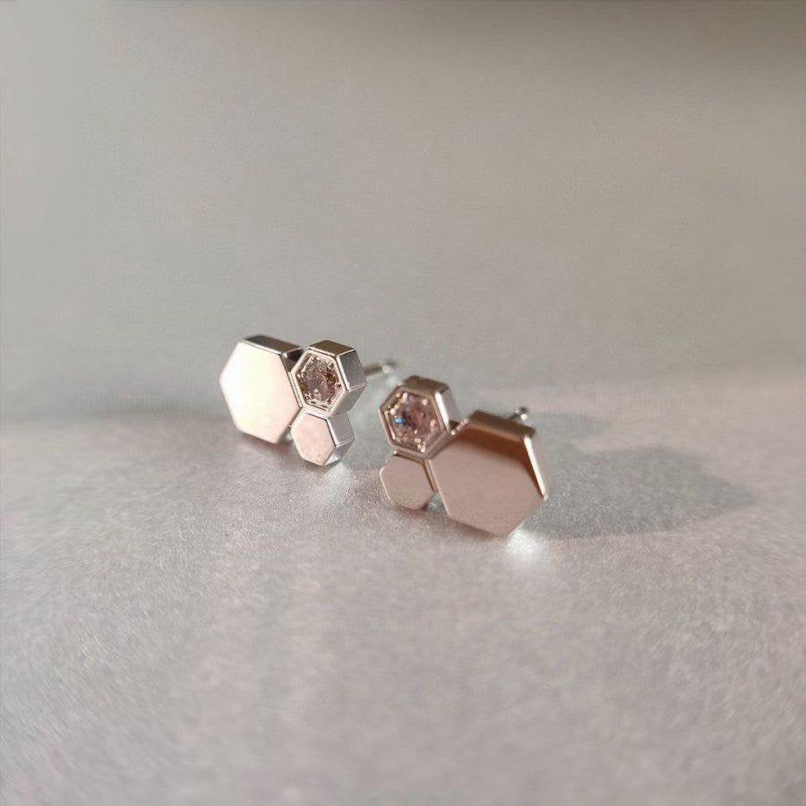 [Legend]BEE LOVE SILVER DIAMOND EARRINGS