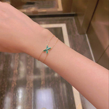 [Legend]JEUX BRACELET MALACHITE ROSE GOLD 1 DIAMOND