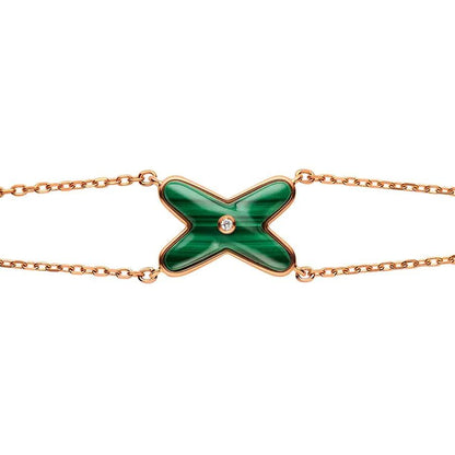 [Legend]JEUX BRACELET MALACHITE ROSE GOLD 1 DIAMOND