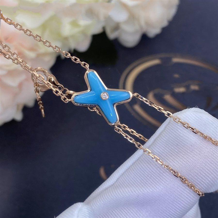 [Legend]JEUX BRACELET TURQUOISE ROSE GOLD 1 DIAMOND